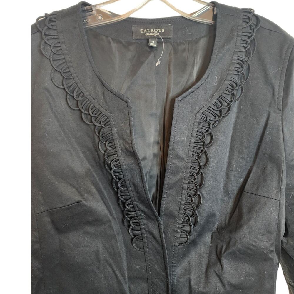 Talbots Cotton Fully-Lined One Button Blazer Jack… - image 2